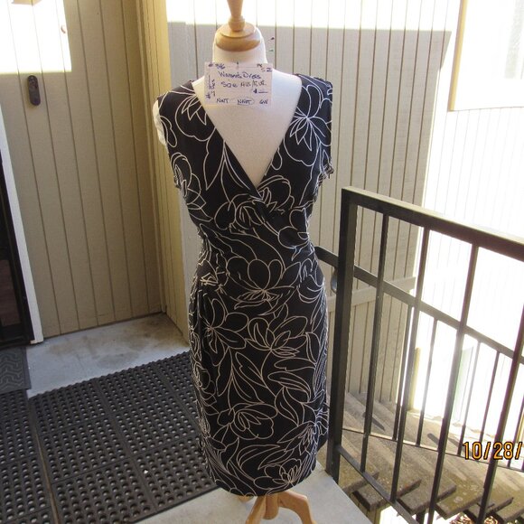 #346  NEW WOMEN'S BLACK DRESS BY PHASE EIGHT  (SIZE 14US / 18UK) - Picture 1 of 3